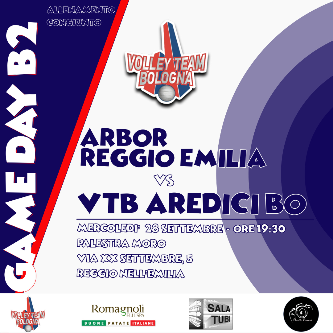 GAME DAY B2 – ARBOR REGGIO EMILIA