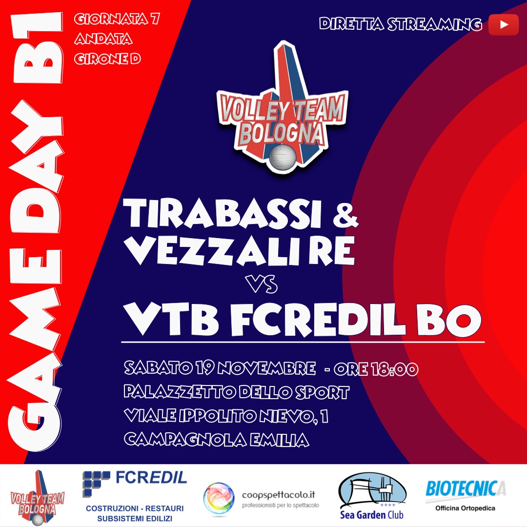 GAME DAY B1 – TIRABASSI &VEZZALI RE