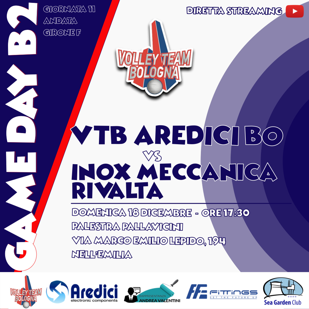 GAME DAY B2 – INOX MECCANICA RIVALTA