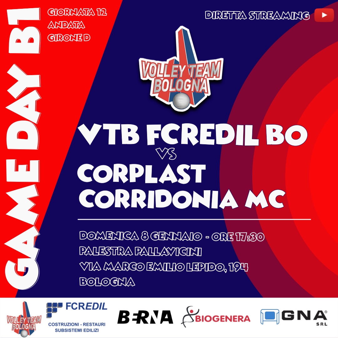 GAME DAY B1 – CORPLAST CORRIDONIA MC