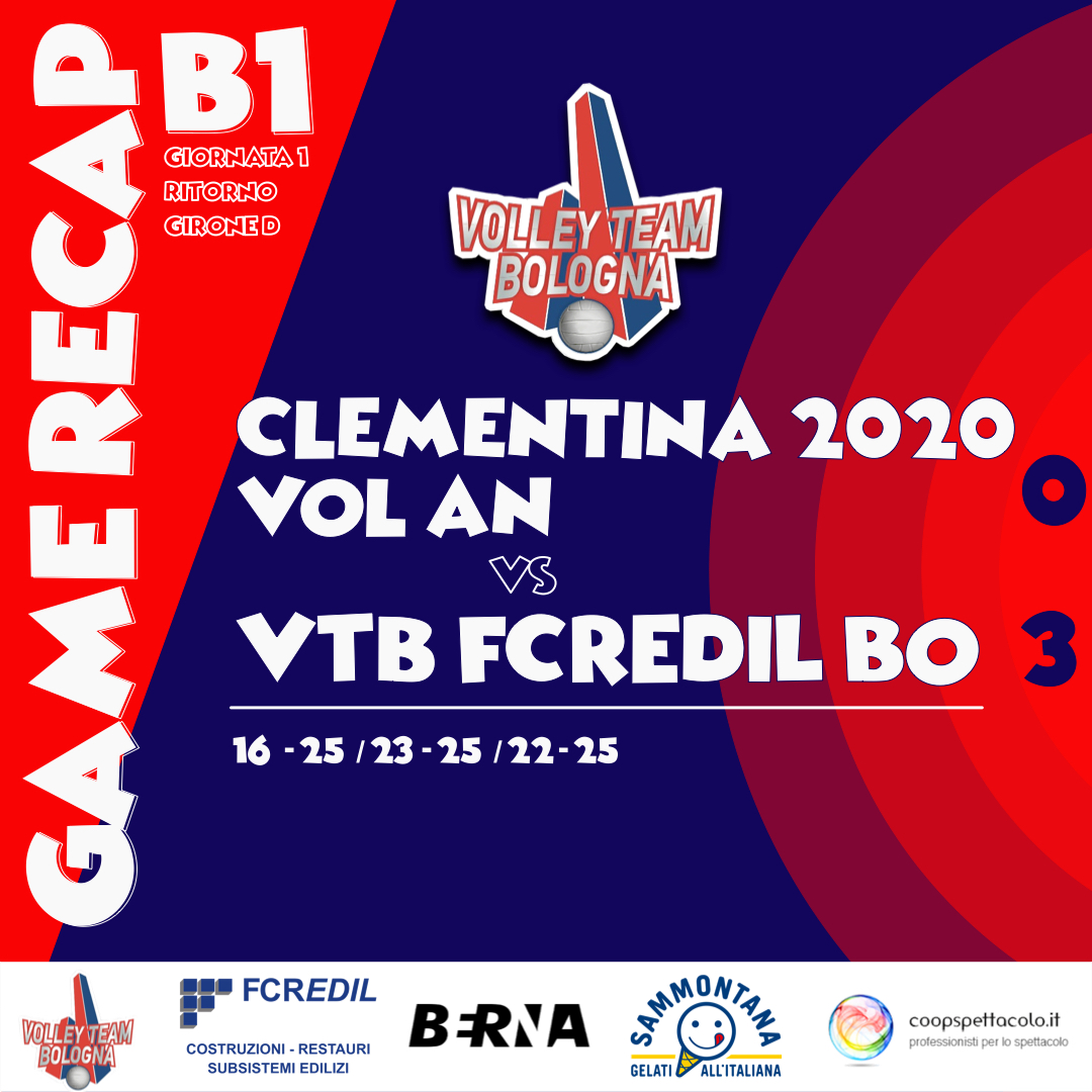 RECAP B1 – VTB IMBATTIBILE, 3-0 CONTRO CLEMENTINA 2020