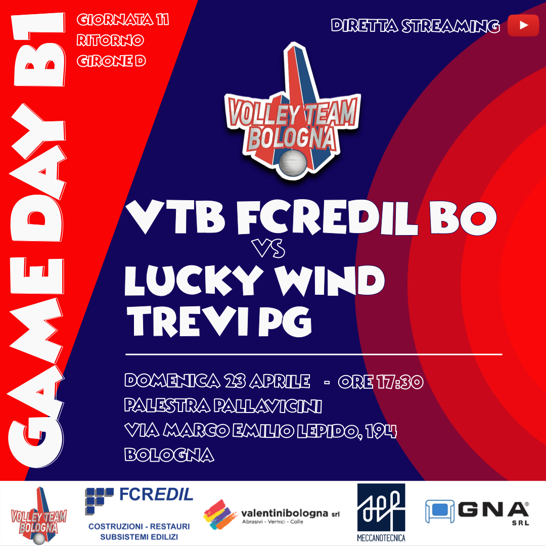 GAME DAY B1 – LUCKY WIND TREVI PG
