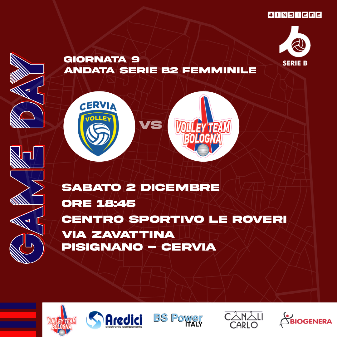 GAME DAY SERIE B2 F – MY MECH CERVIA VOLLEY